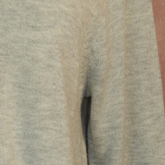 Womens Grey Floral Sweater Loft Size M - Picture 4 of 7